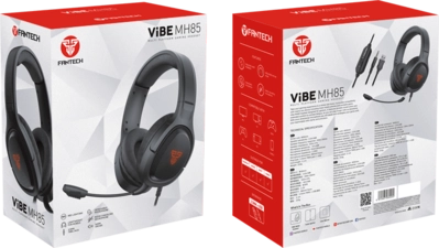 Fantech Vibe Mh85 Wired Gaming Headset - Black