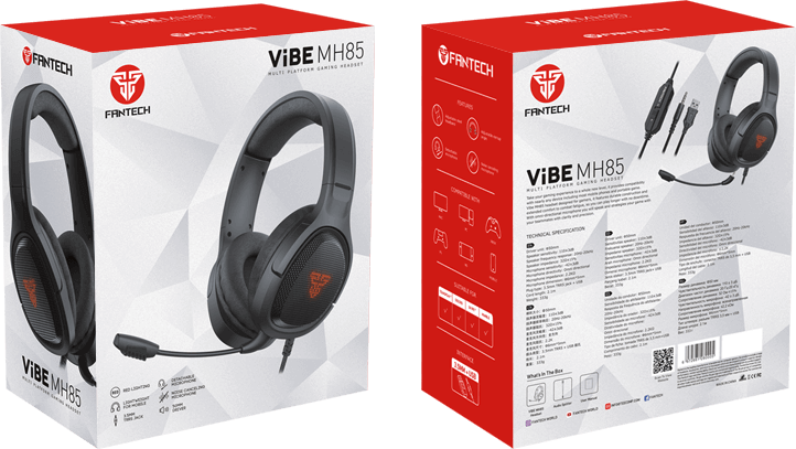 سماعة جيمنج سلكية Vibe Mh85 من فانتيك - سوداء  للبيع في مصر من خلال Games2Egypt