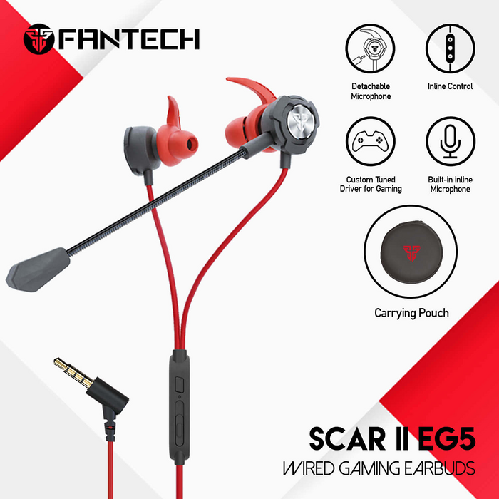 سماعة ايرفون جيمنج سلكية SCAR II EG5 من فانتيك  للبيع في مصر من خلال Games2Egypt