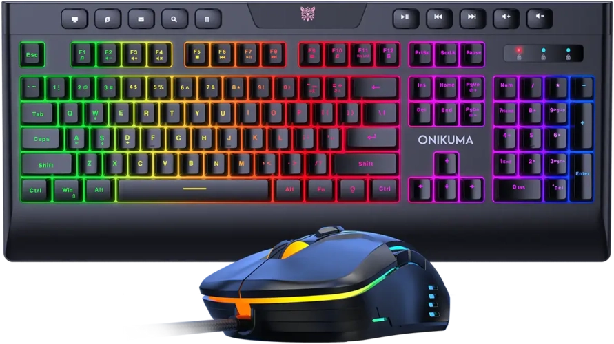 Onikuma G21 Gaming Keyboard and CW902 Gaming Mouse Combo