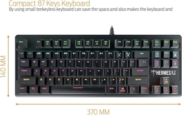 GAMDIAS HERMES E2 Gaming Mechanical Keyboard with Brown Switch