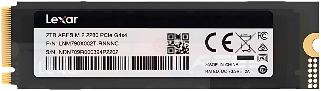 SSD M.2 2 الجيل الرابع 2 تيرا بايت + مخفض حرارة 