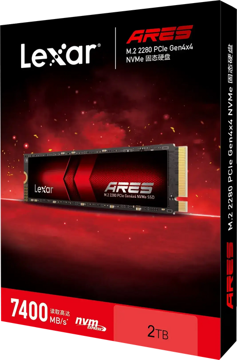 SSD M.2 2 الجيل الرابع 2 تيرا بايت + مخفض حرارة 