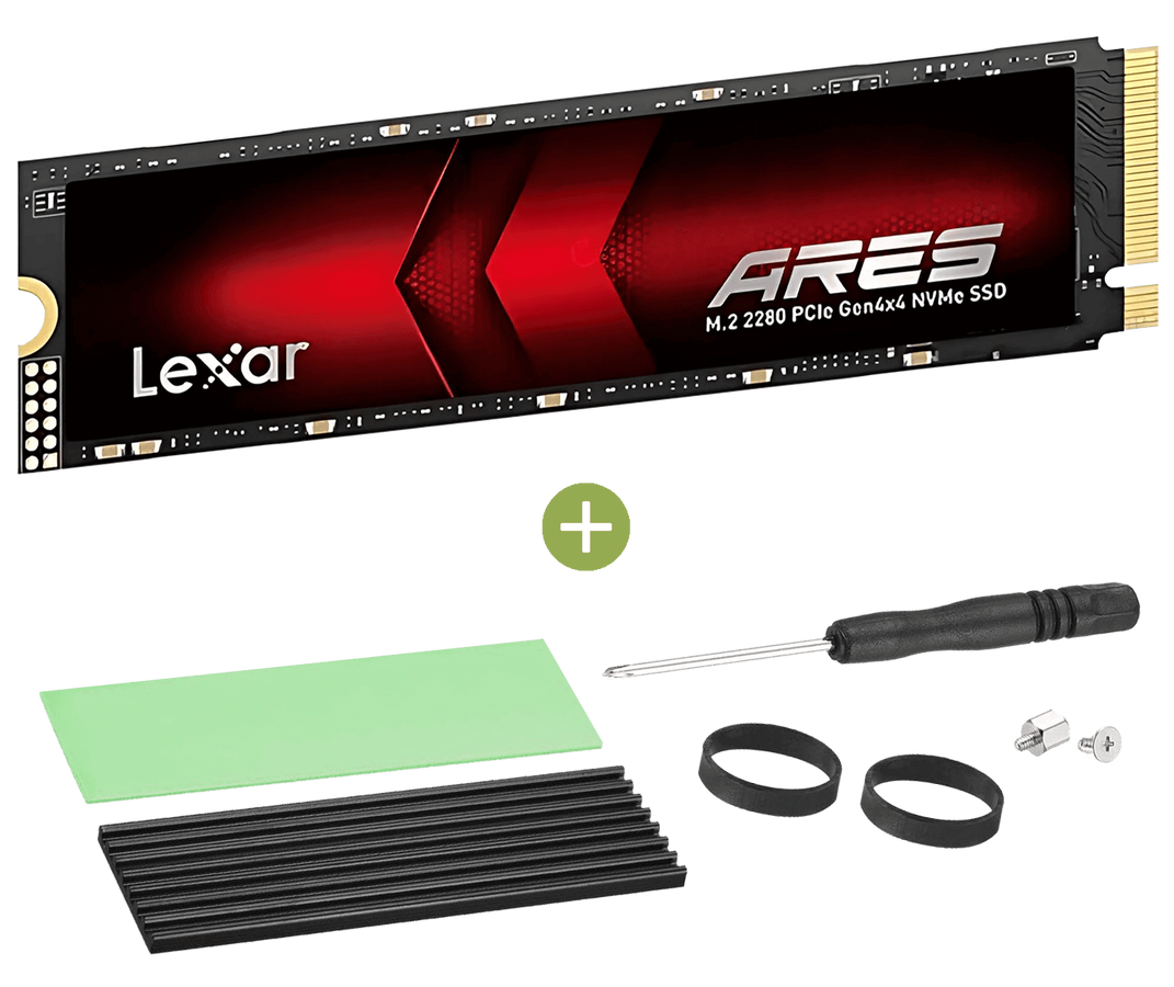 Lexar M.2 ARES Gen 4 NVMe 2TB SSD + Heatsink for PS5