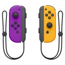 Nintendo Switch  Joy-Con Neon Purple - Neon Orange - Used