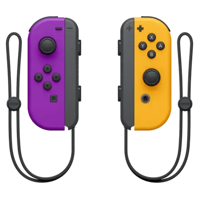 Nintendo Switch Joy-Con Neon Purple - Neon Orange - Used