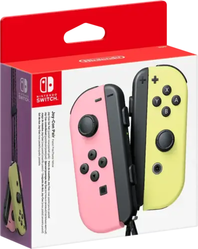 Nintendo Switch Joy-Con - Pastel Pink and Yellow - Used – image 3