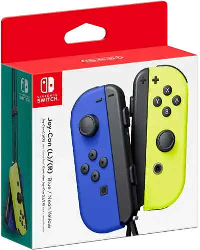Nintendo Switch Joy-Con - Blue and Neon Yellow - Used – image 2