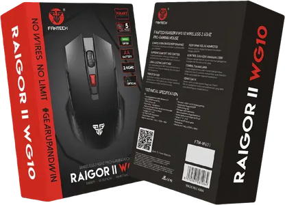 ماوس جيمنج لاسلكي RAIGOR II WG10 من فانتيك - سوداء  للبيع في مصر من خلال Games2Egypt