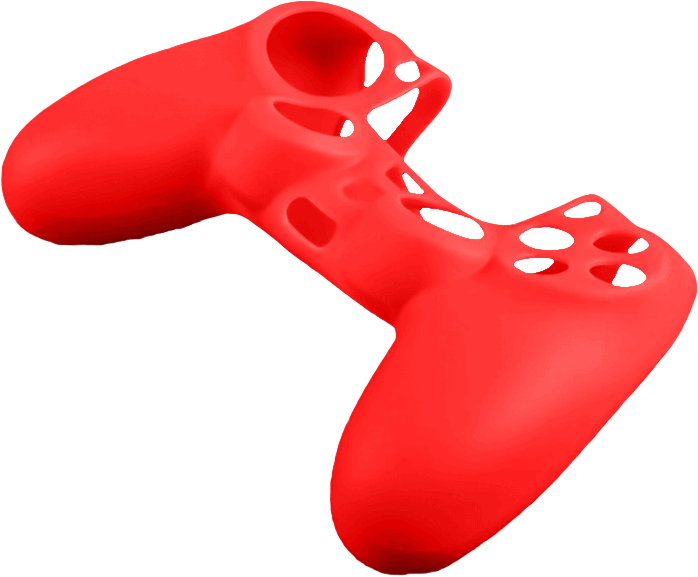 Dobe Silicone Cover Case for PS4 DualShock Controller with Analog Grips - Red  for sale in Egypt from Games2Egypt
