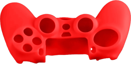 Dobe Silicone Cover Case for PS4 DualShock Controller with Analog Grips - Red