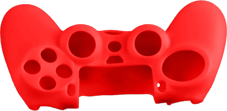 Dobe Silicone Cover Case for PS4 DualShock Controller with Analog Grips - Red  for sale in Egypt from Games2Egypt