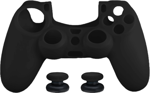 Dobe Silicone Cover Case for PS4 DualShock Controller with Analog Grips - Black -  for sale in Egypt from Games2Egypt