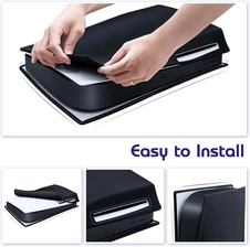 Silicone Case Cover for PS5 Console - Black