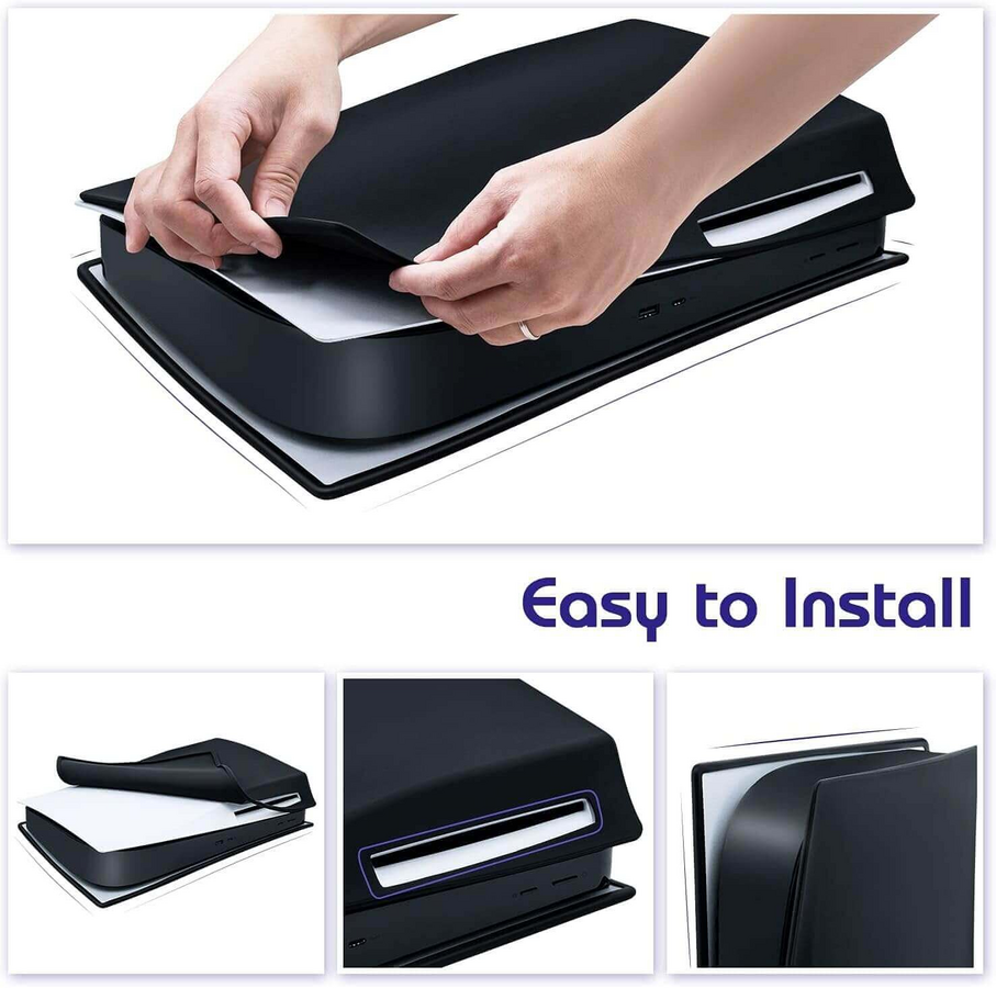 Silicone Case Cover for PS5 Console - Black – image 3