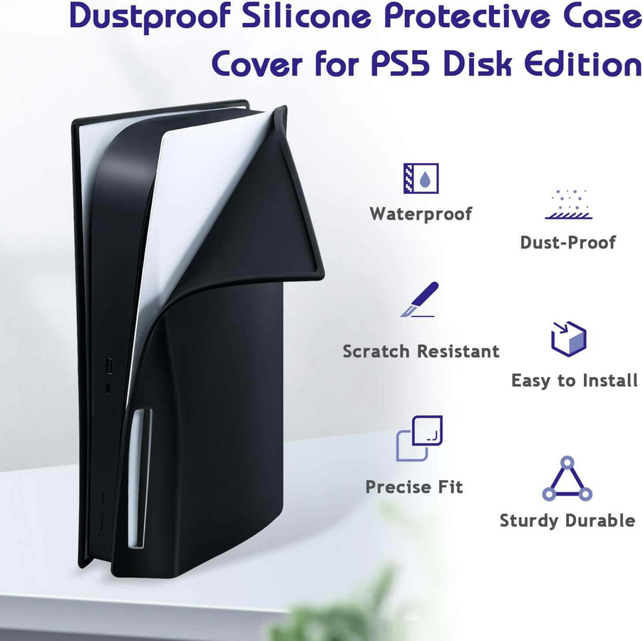 Silicone Case Cover for PS5 Console - Black – image 4