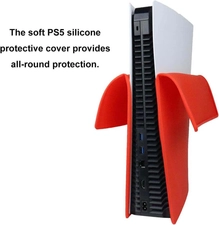 Silicone Case Cover For PS5 Console - Red