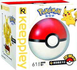 Keeppley Pokemon Mini Pikachu Building Blocks with Poke Ball - 61 Pieces