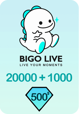 Bigo Live 2000 + 100 Bonus Diamonds 50 USD Gift Card - Global