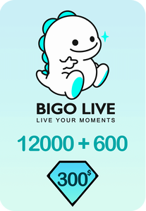 بطاقة هدايا بيجو لايف 12000  دايموند + 600 إضافية - 300 دولار - عالمي (جلوبال) -  للبيع في مصر من خلال Games2Egypt