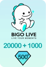 Bigo Live 20000 + 1000 Bonus Diamonds 500 USD Gift Card - Global (95892)