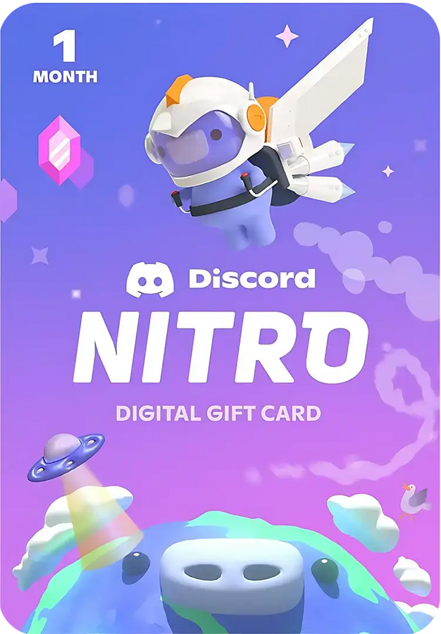 Discord Nitro 1 Month  Subscription Mintroute Gift Card - Global