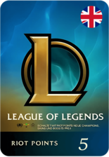 League of Legends (LoL) Gift Card - 5 GBP - UK (95928)