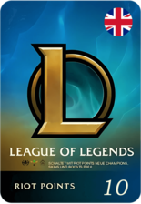 League of Legends (LoL) Gift Card - 10 GBP - UK (95929)