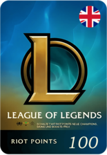 League of Legends (LoL) Gift Card - 100 GBP - UK (95934)