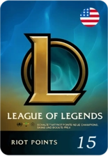 League of Legends (LoL) Gift Card - 15 USD - USA (95936)