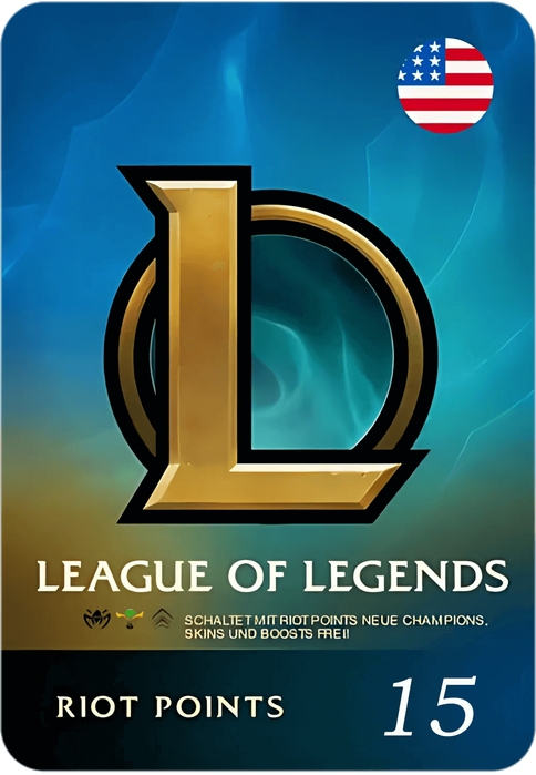 كارت هدايا نقاط ريوت للعبة ليج أوف ليجيندز 15 دولار - أمريكا  للبيع في مصر من خلال Games2Egypt