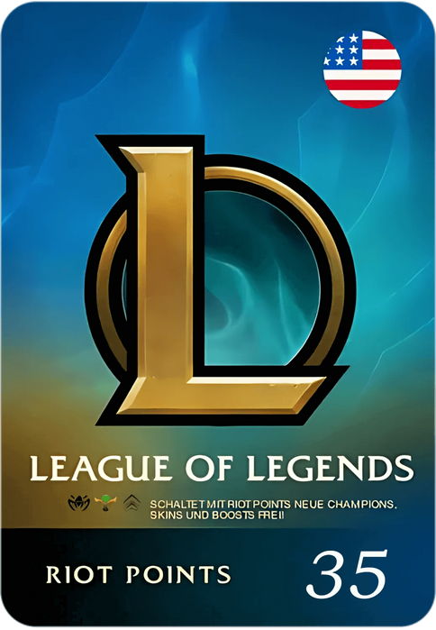 كارت هدايا نقاط ريوت للعبة ليج أوف ليجيندز 35 دولار - أمريكا  للبيع في مصر من خلال Games2Egypt