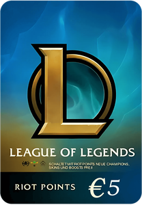 League of Legends (LoL) Gift Card - 5 EUR - Europe -  for sale in Egypt from Games2Egypt
