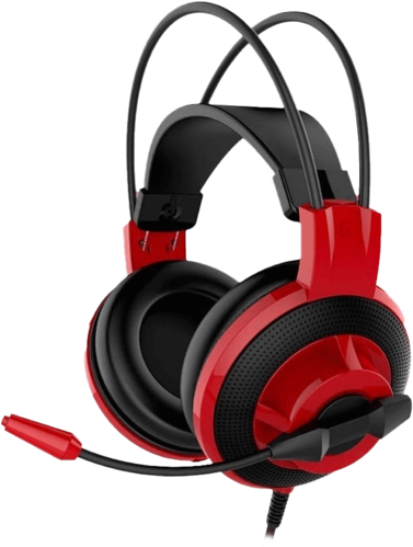 MSI DS501 Wired Gaming Headset for PC - Red