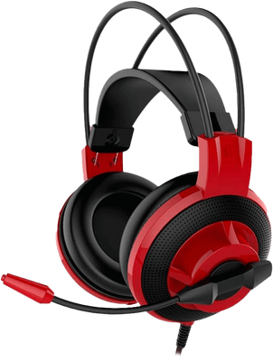 MSI DS501 Wired Gaming Headset for PC - Red