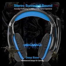 Beexcellent GM5 Wired Gaming Headset - Blue