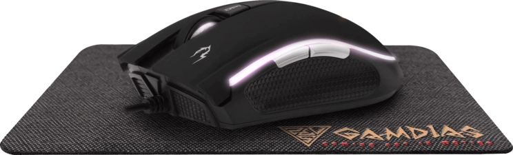 Gamdias Zeus E2 RGB Gaming Mouse + NYX E1 Mouse Pad (95999)