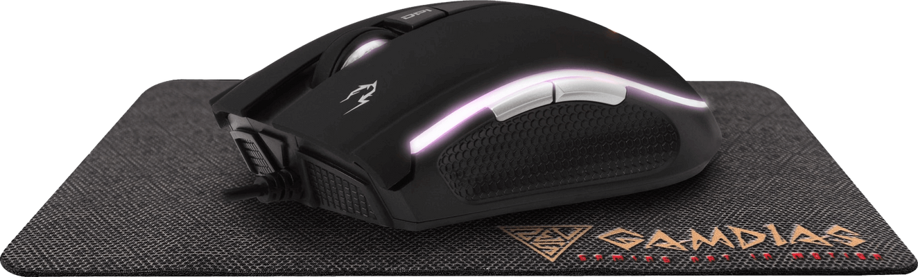 Gamdias Zeus E2 RGB Gaming Mouse + NYX E1 Mouse Pad