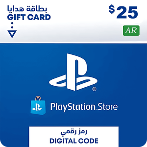بطاقة شحن بلايستيشن ستور 25 دولار - أرجنتين -  للبيع في مصر من خلال Games2Egypt