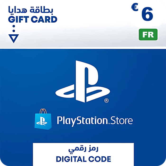 كارت 6 يورو بلاي ستيشن نيتورك فرنسا  للبيع في مصر من خلال Games2Egypt