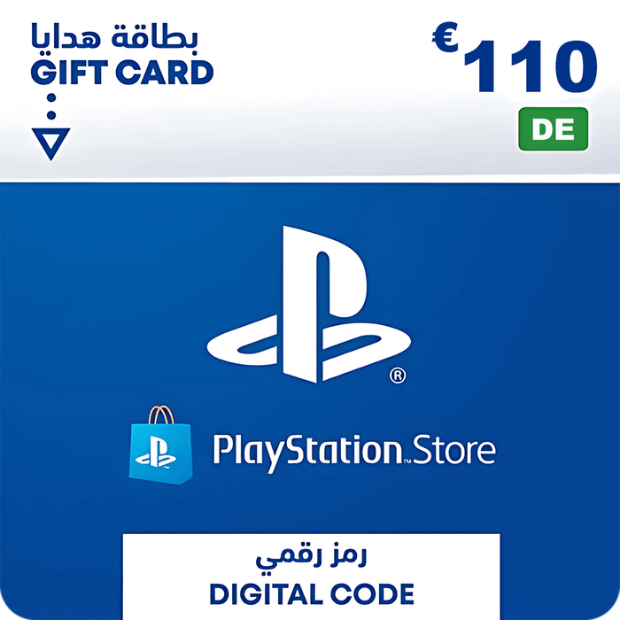 بطاقة شحن بلايستيشن ستور 110 يورو (ألماني)  للبيع في مصر من خلال Games2Egypt