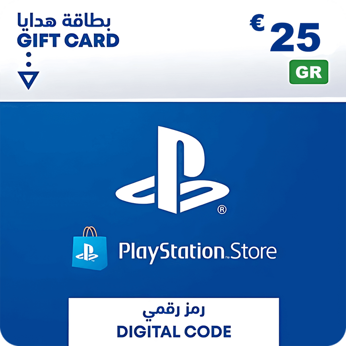 بطاقة هدايا شحن بلايستيشن ستور 25 يورو - اليونان  للبيع في مصر من خلال Games2Egypt