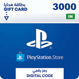 بطاقة هدايا شحن بلايستيشن ستور 3000 روبية هندية - الهند -  للبيع في مصر من خلال Games2Egypt