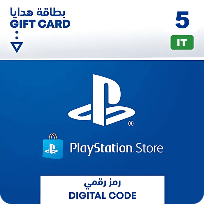 بطاقة هدايا شحن بلايستيشن ستور 5 يورو - إيطاليا  للبيع في مصر من خلال Games2Egypt