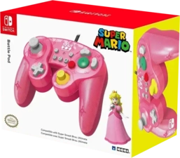 Hori Nintendo Switch Wired Mario Peach Battle Pad - Pink