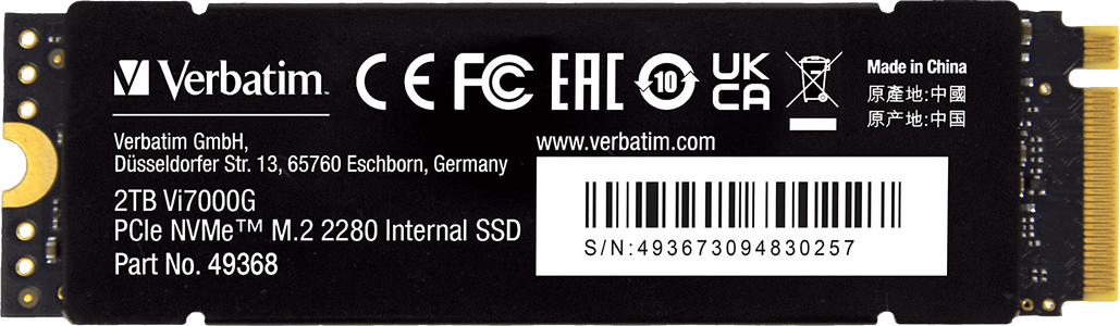 Vi7000G SSD داخلي مع مخفض حرارة من فيرباتم لجهاز بلايستيشن 5 - 2 تيرا بايت  للبيع في مصر من خلال Games2Egypt