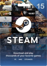 Steam Wallet Gift Card Kuwait KWD 15