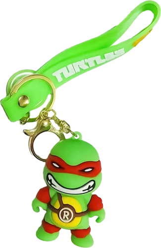 Ninja Turtles Raphael Keychain Medal