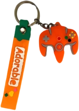 N64 Controller Keychain Medal - Orange