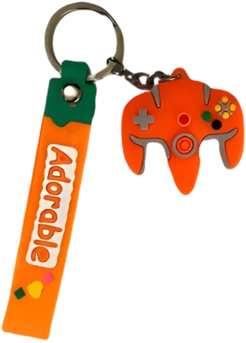 N64 Controller Keychain Medal - Orange